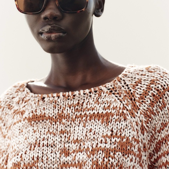 Zara Knit Peplum Top NWT - Picture 3 of 10